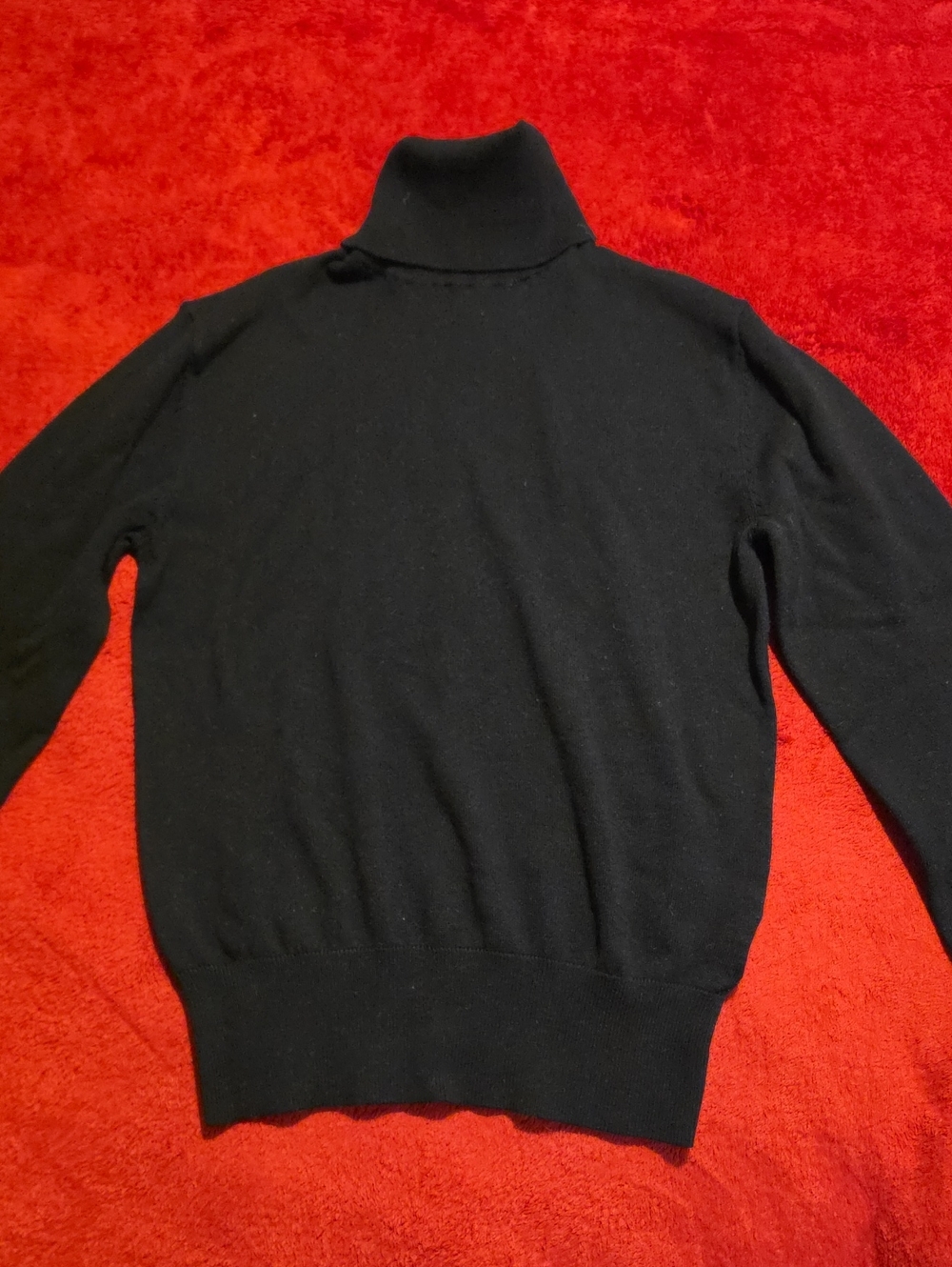 H&M Womens  Black Turtleneck Sweater - Classic Knit Size Small
